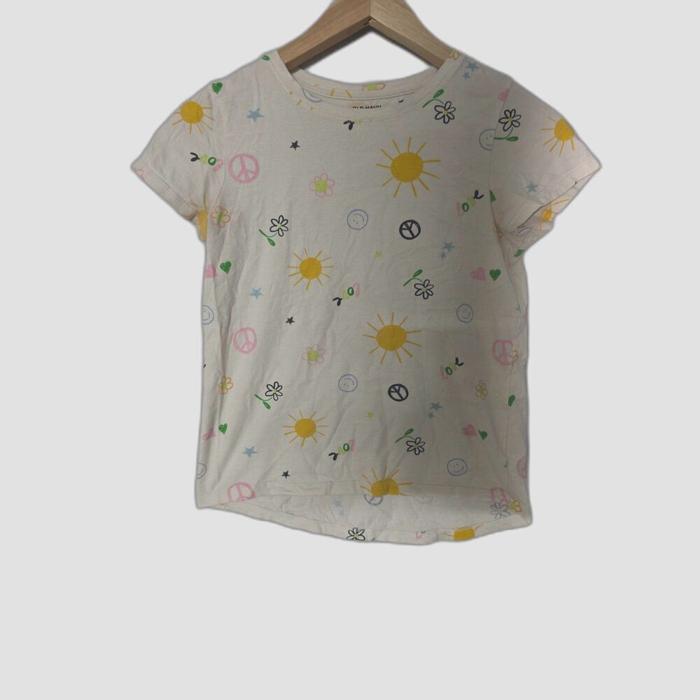 Old Navy All-Over Print “Softest Tee” – Girls L (10–12)